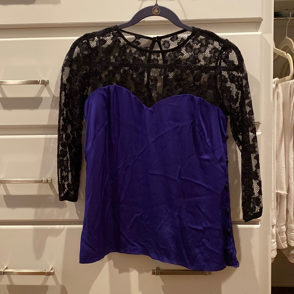 Blue/black Milly blouse